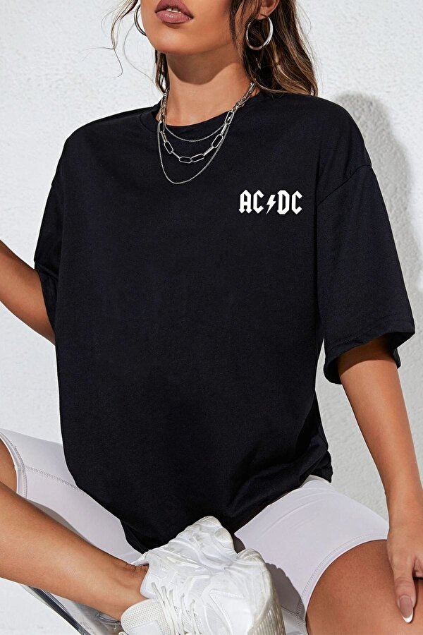 Unisex Acdc Baskılı T-shirt - FLO 3 Al 1 Öde