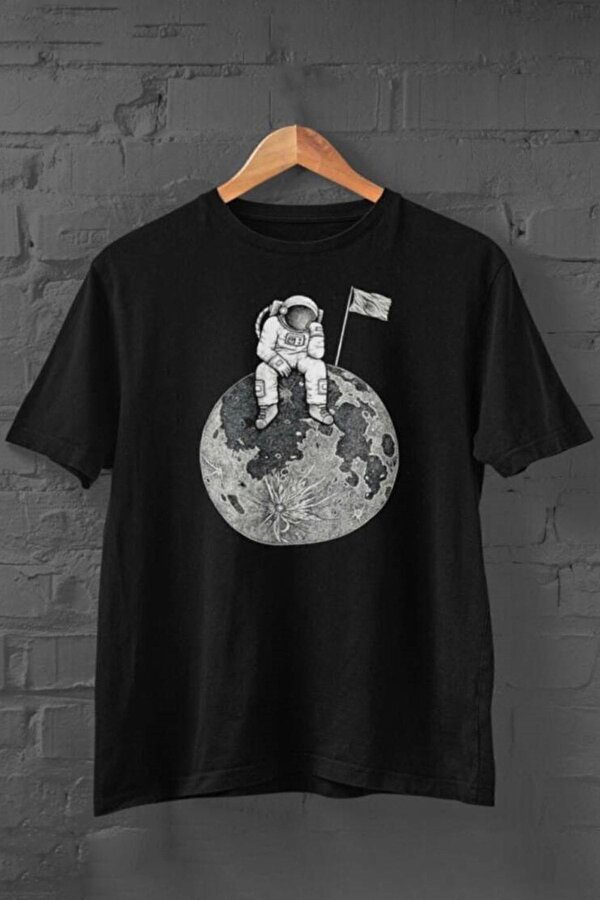 Flag Astronot Baskılı Tshirt - 3 Al 1 Öde