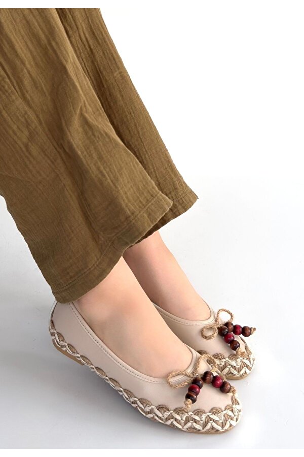 Pabucmarketi Bej Kadın Babet