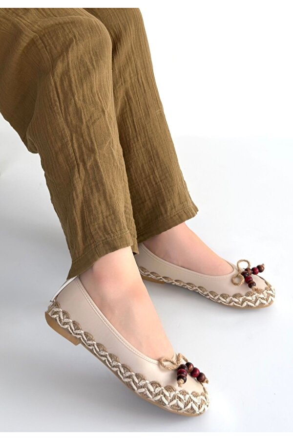 Pabucmarketi Bej Kadın Babet