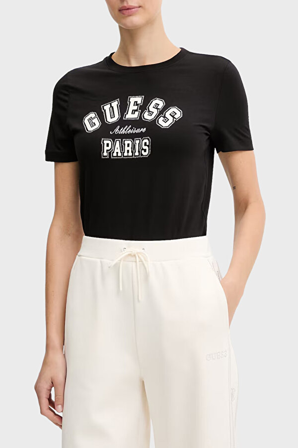 Guess Bayan T Shirt V6RI15 J1314 JBLK