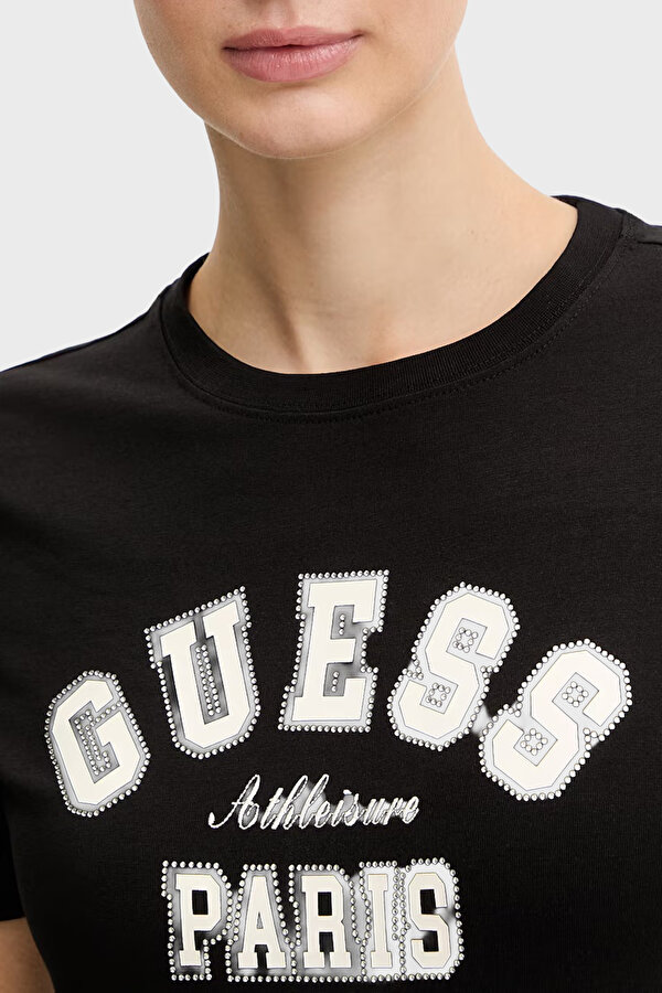 Guess Bayan T Shirt V6RI15 J1314 JBLK