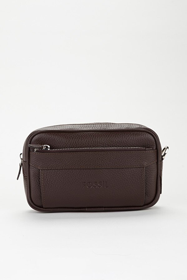 Fossil %100 Hakiki Deri Özel Minimal Tasarım El Çantası Portföy Traş Çantası