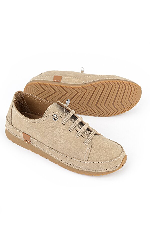 Ziya Kadın Hakiki Deri Konfor Ayakkabı 1611061ZRC1 Bej