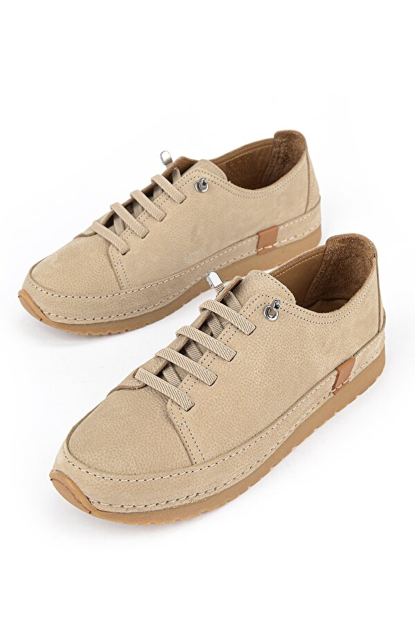 Ziya Kadın Hakiki Deri Konfor Ayakkabı 1611061ZRC1 Bej