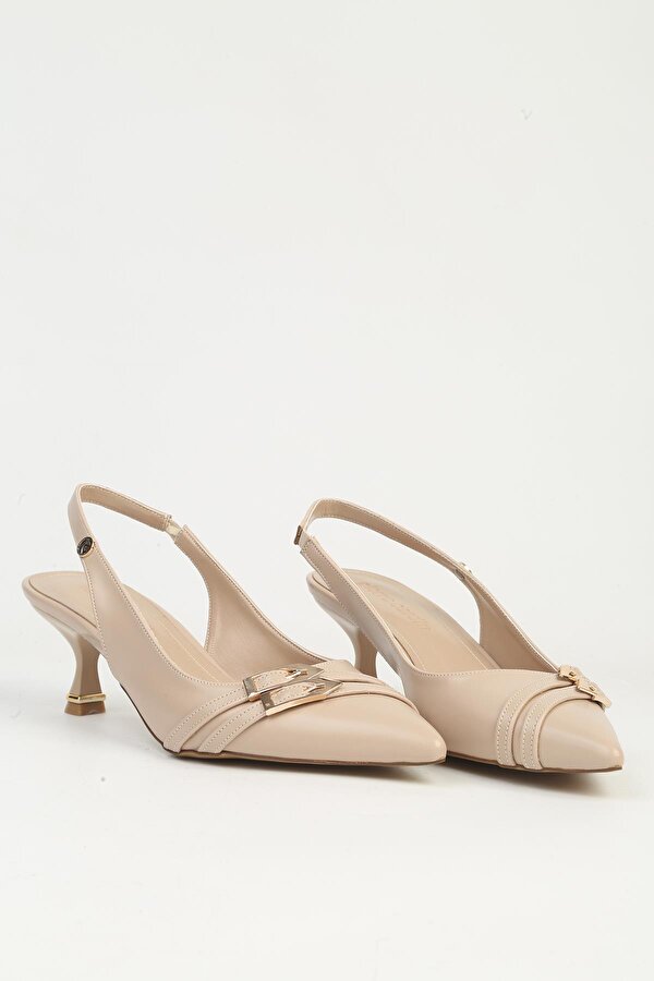 Pierre Cardin Kadın Bej Topuklu Ayakkabı PC-55727