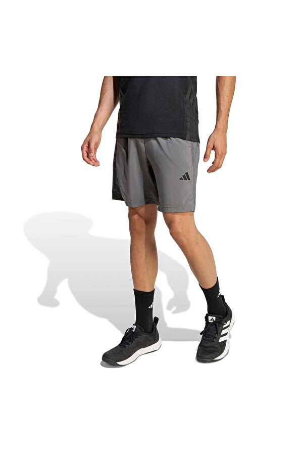 adidas Workout Essentials Base Woven Erkek Gri Şort