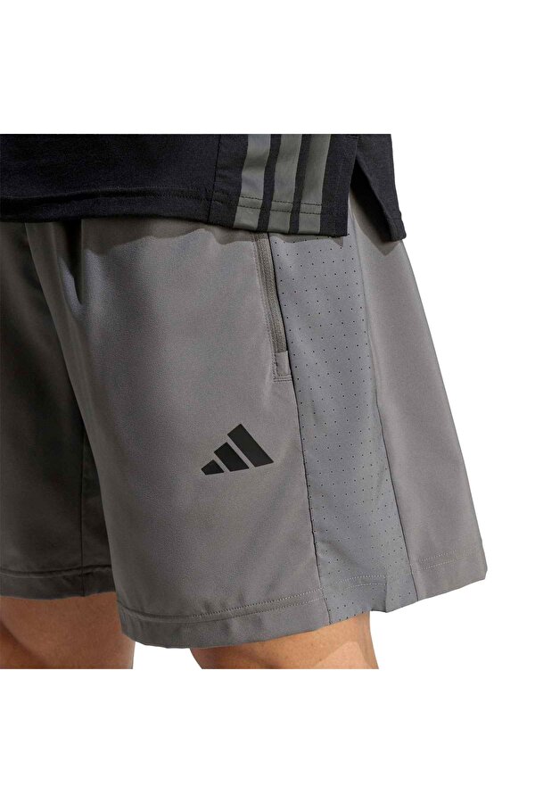adidas Workout Essentials Base Woven Erkek Gri Şort