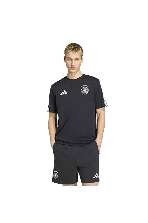 adidas Almanya DNA Erkek Siyah Yuvarlak Yaka Tişört