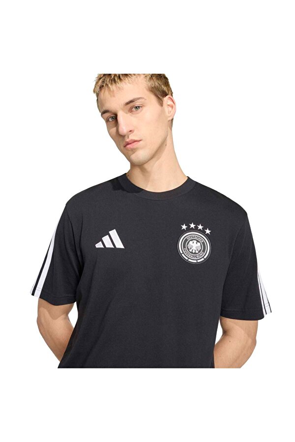 adidas Almanya DNA Erkek Siyah Yuvarlak Yaka Tişört
