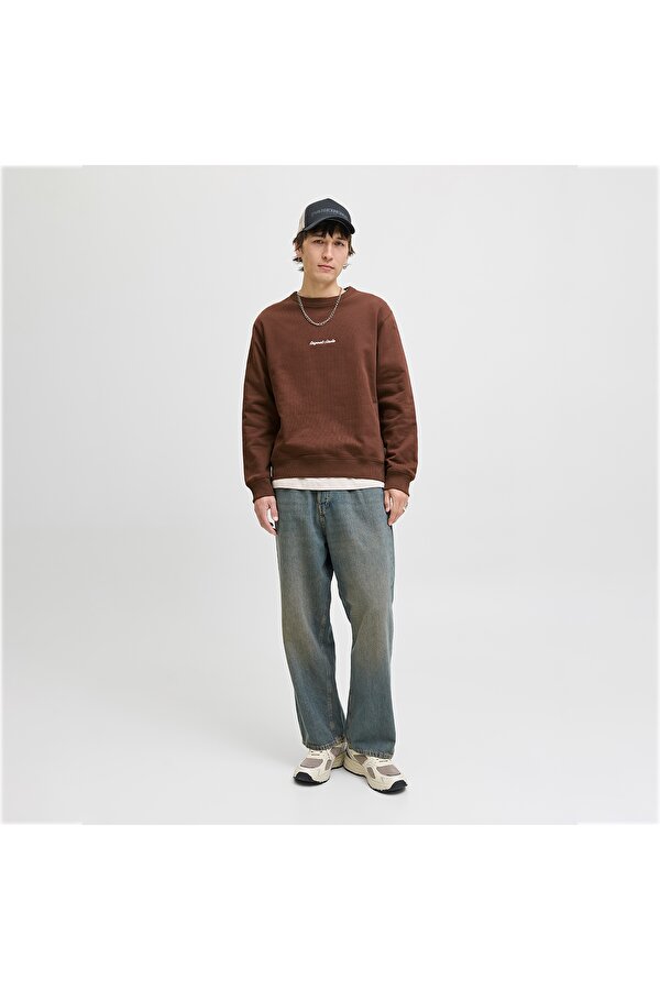 Jack & Jones Jack&Jones Norrebro Erkek Kahverengi Sweatshirt