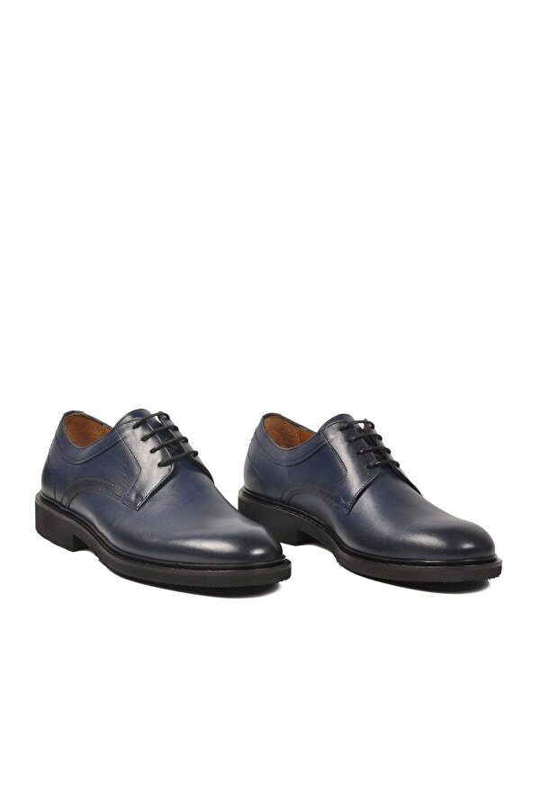 Ayakmod Lacivert Hakiki Deri Erkek Klasik Ayakkabı 3520 M