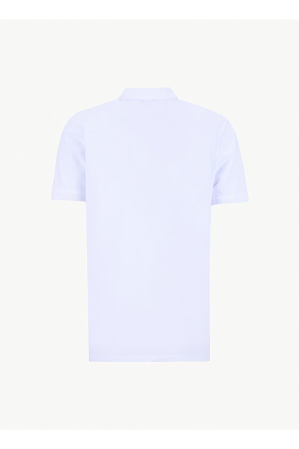 Fabrika Düz Beyaz Erkek Polo T-Shirt NOBRO CEPSIZ NB