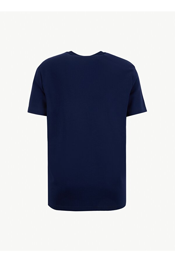 Discovery Expedition D6SM-TST3804 Lacivert Bisiklet Yaka Rahat Düz Erkek T-Shirt