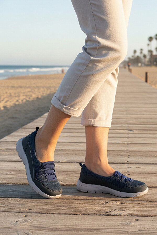 Walkway Lacivert Kadın Yürüyüş ve Spor Ayakkabı