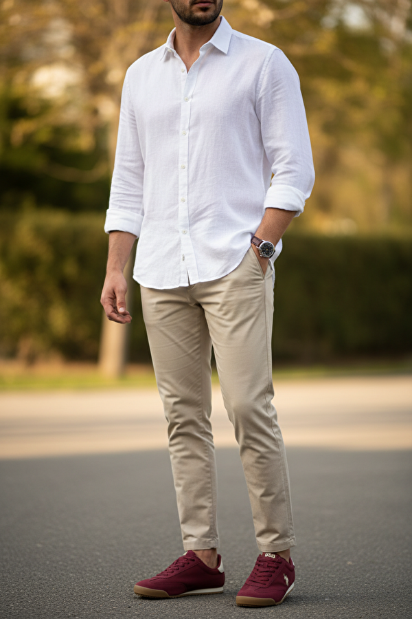 U.S. Polo Assn. LATEL 6FX Bordo Erkek Sneaker