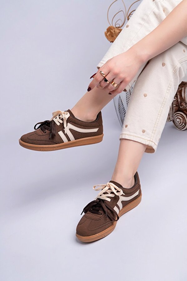 Muggo HUXLEY Çift Bağcıklı Günlük Kadın Sneaker Spor Ayakkabı