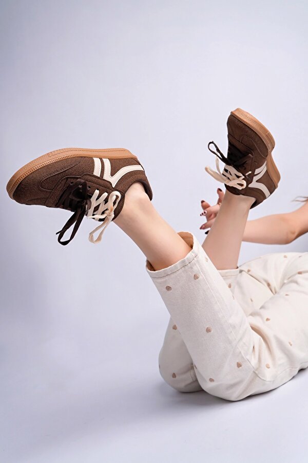 Muggo HUXLEY Çift Bağcıklı Günlük Kadın Sneaker Spor Ayakkabı