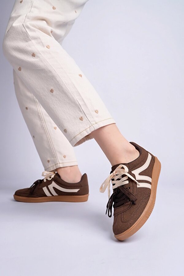 Muggo HUXLEY Çift Bağcıklı Günlük Kadın Sneaker Spor Ayakkabı