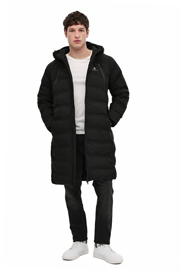 Lumberjack ML MARCUS 3UKR530 5PR BLACK Man Long Coat