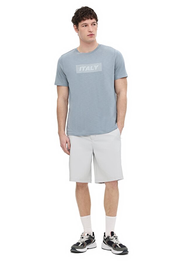 Lumberjack ML SLATE 11ITL1209 6FX Mavi Erkek Kısa Kol T-Shirt