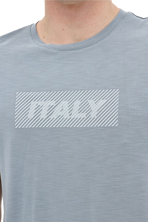 Lumberjack ML SLATE 11ITL1209 6FX Mavi Erkek Kısa Kol T-Shirt