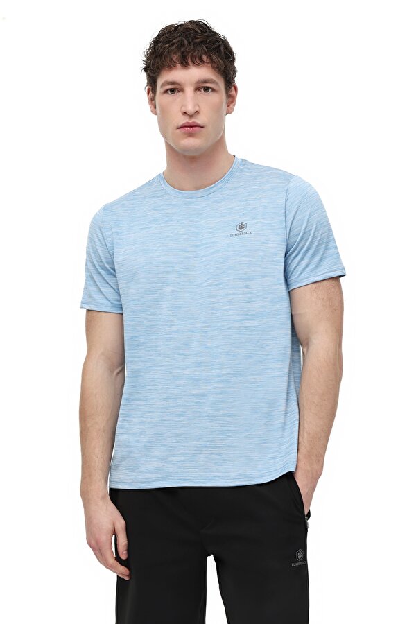 Lumberjack MB CT1328 MLN T-SH 6FX Mavi Erkek Kısa Kol T-Shirt