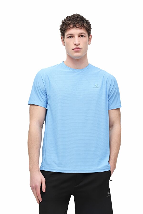 ML JAMES 11-PRF-411 6FX Mavi Erkek Kısa Kol T-Shirt - 2. Ürüne %50 İndirim