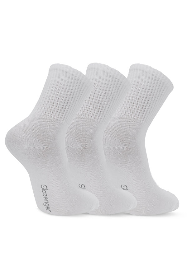 Slazenger JUMPY 3 lü Erkek  Beyaz Çorap