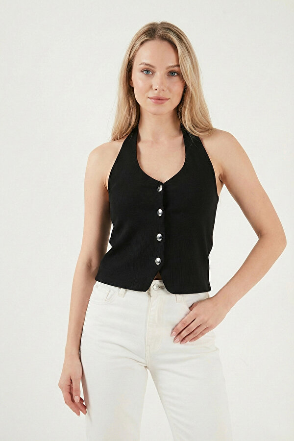 Lela Bayan Yelek 5866515 SİYAH