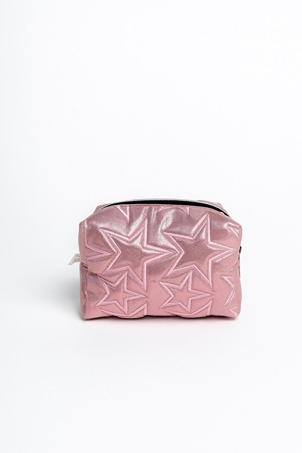 BAHELS Stargirl Pembe Yıldız Makyaj Çantası