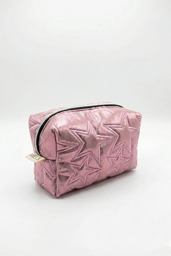BAHELS Stargirl Pembe Yıldız Makyaj Çantası