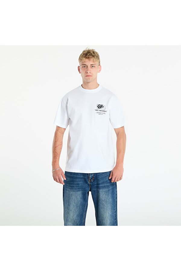 Vans Stacked Hi Ss Tee Erkek Beyaz Tshirt Vn000pewwht1