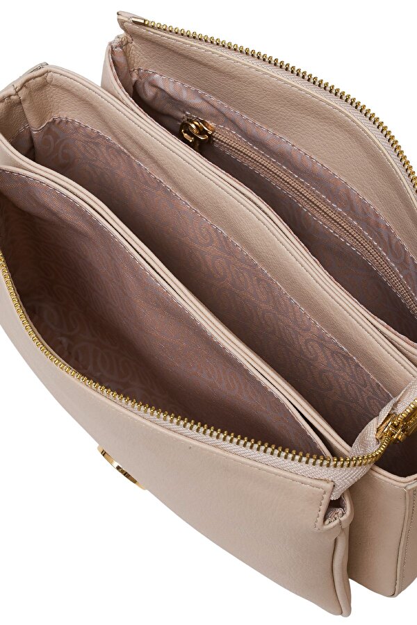 U.S. Polo Assn. US25141 Kadın Çapraz Çanta Bej