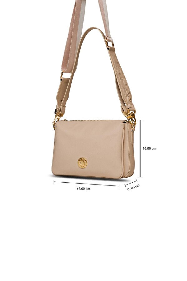 U.S. Polo Assn. US25141 Kadın Çapraz Çanta Bej