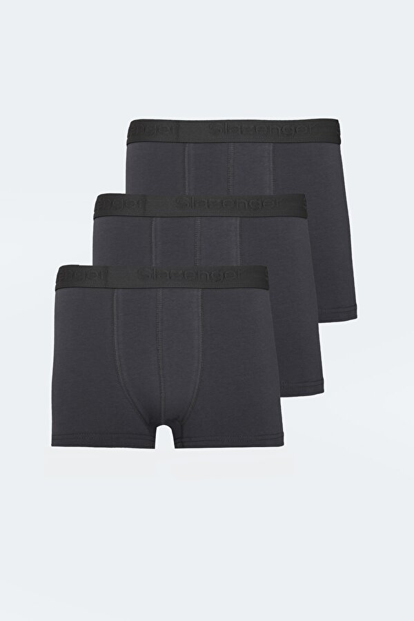 JADAX 3 lü Set Erkek Koyu Gri Boxer