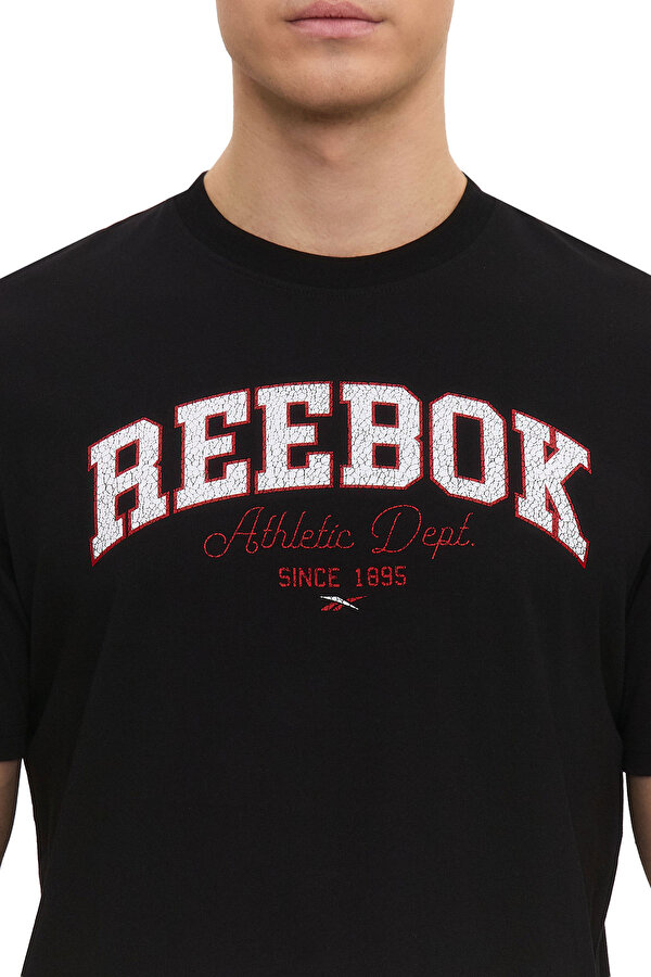 Reebok Ath Dept Graphic Tee Черный Мужчина Футболка