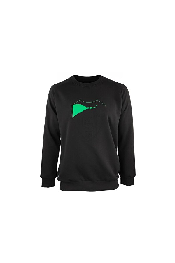 Lisanslı Çocuk Sıfır Yaka Sweatshirt Siyah
