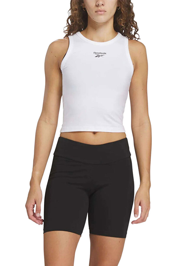 Reebok Id Rib Tank Белый Женщина Брюки
