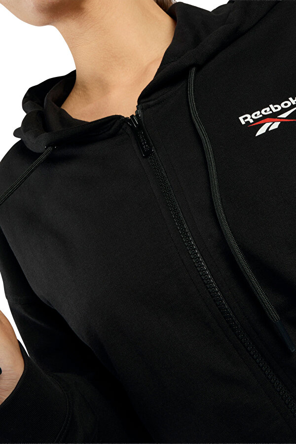 Reebok ID SMALL LOGO FULL ZIP HO BLACK Woman 449