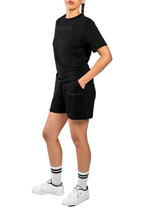 Reebok STUDDED LOGO T-SHIRT BLACK Woman 054