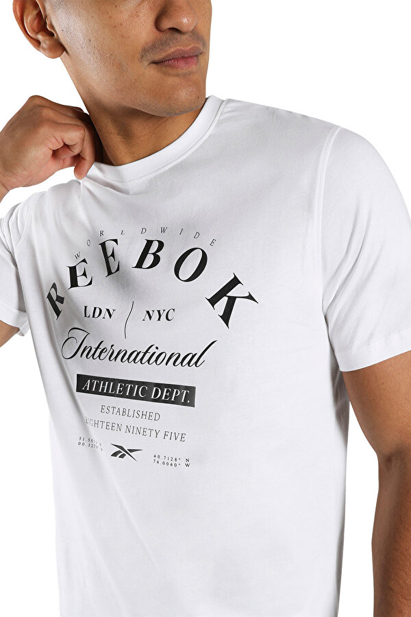 Reebok INTERNATIONAL GRAPHIC TEE WHITE Man 054