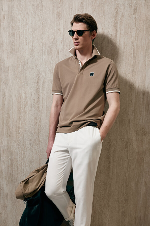 Erkek Polo Yaka T Shirt 111040232 TOPRAK