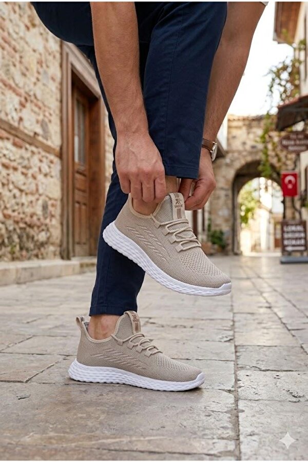 0130 Awidox Rahat Hafif Anatomik Fileli Bağcıksız Sneaker Spor Ayakkabı