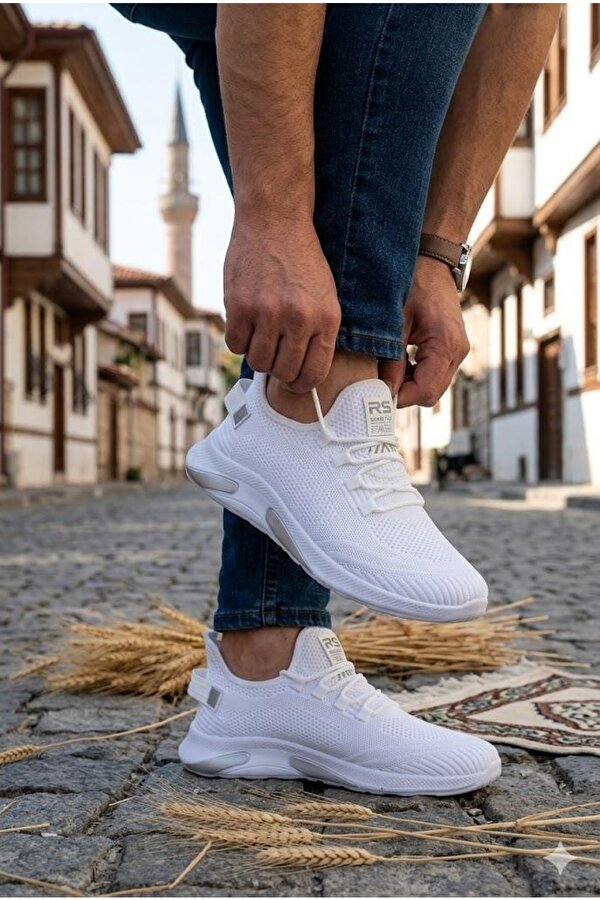 0062 Pasomia Rahat Hafif Anatomik Triko Bağcıksız Sneaker Spor Ayakkabı