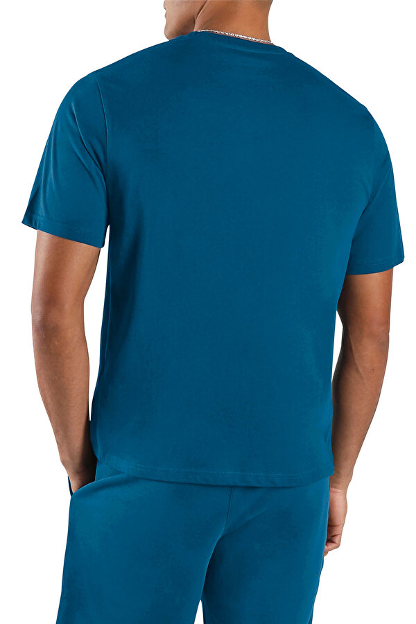 Reebok SILICONE BADGE T-SHIRT AIRFORCE BLUE Man 054