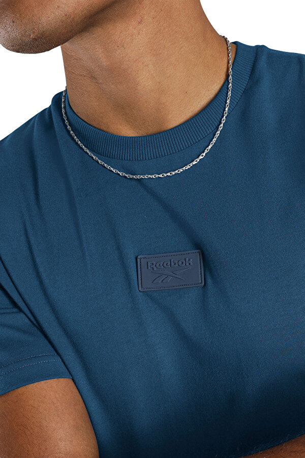 Reebok SILICONE BADGE T-SHIRT AIRFORCE BLUE Man 054