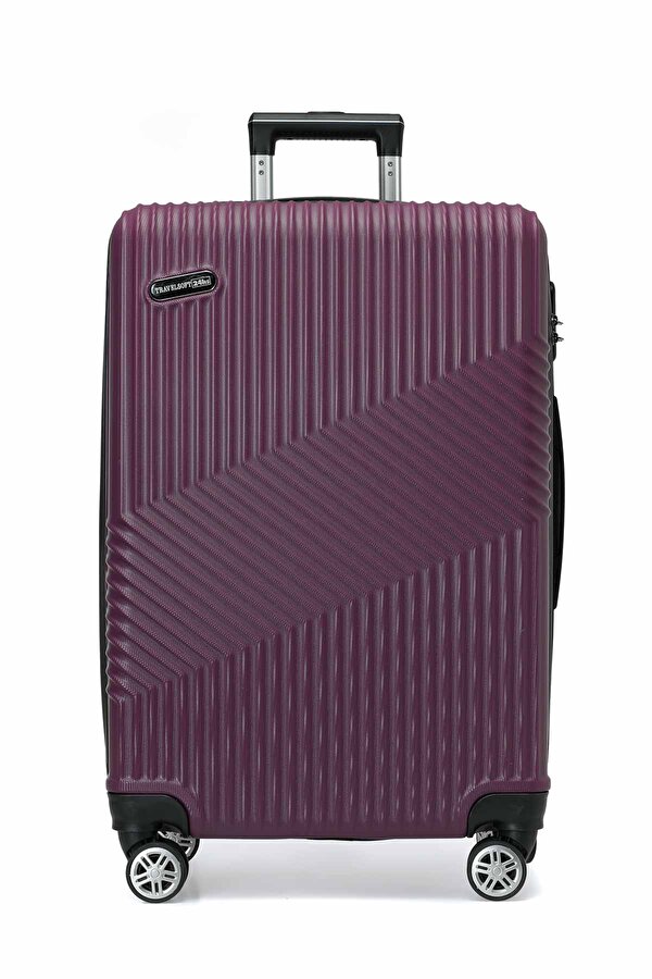 SANDERUM -B 6FX Mor Unisex Büyük Boy Valiz