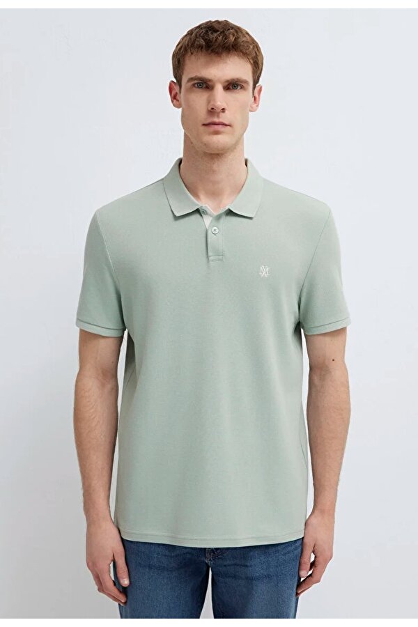 M0613287 Mühür Logo Polo Yaka Tişört Erkek Tişort