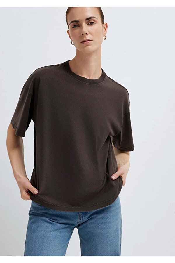 M1614313 Basic Tişört T-Shirt Kadın Tişört